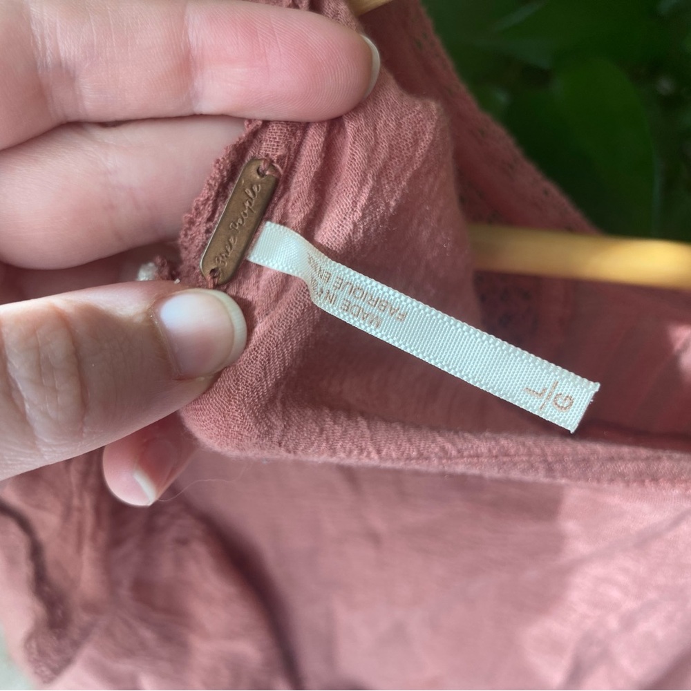 NWT | Free People Coral Blouse - Picture 7 of 8